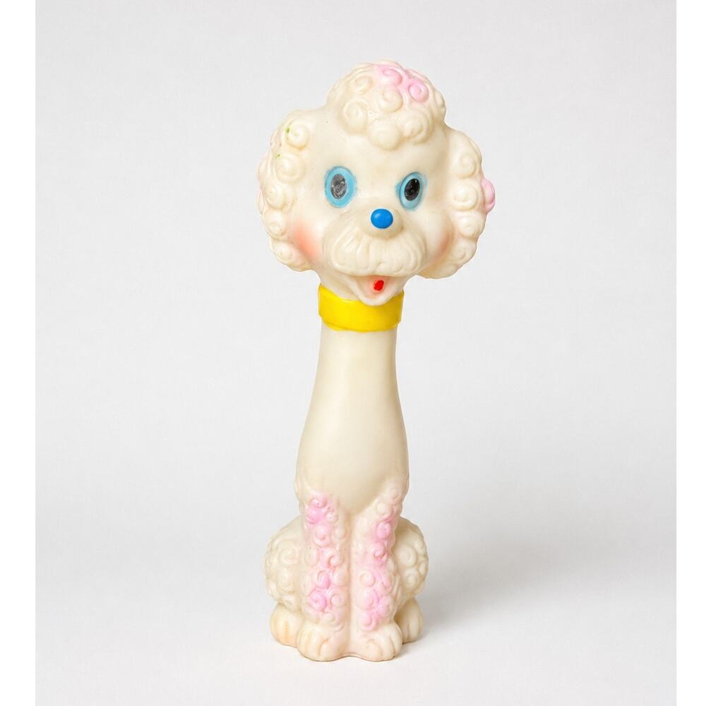 Vintage Rubber Long Neck Poodle Dog Squeak Toy